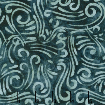 Swirls II Batik 108" Wide Backing - Swirls Dark Teal 108" Wide Backing