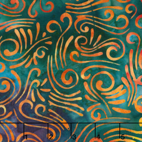 Swirls II Batik 108" Wide Backing - Swirls Carnival Multi 108" Wide Backing