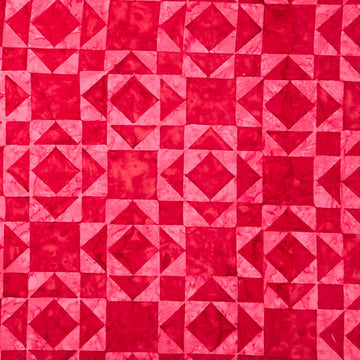 Quilt Blocks - Quilt Block 2 Cheater Print Lipstick Red Yardage