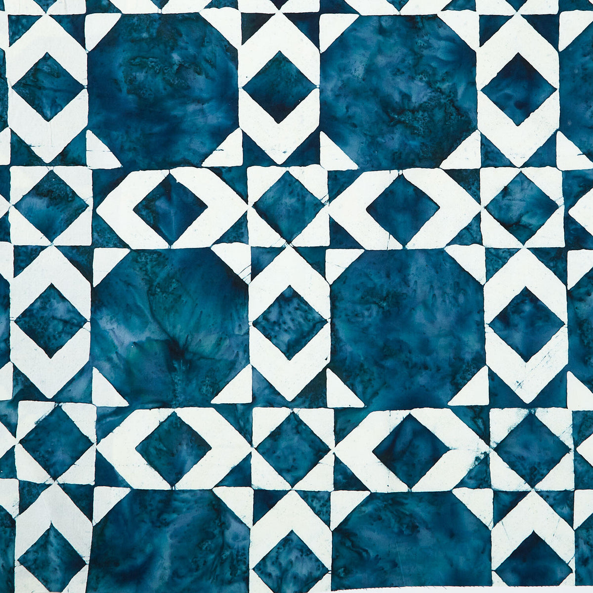 Quilt Blocks - Quilt Block 3 Cheater Print Dark Teal Yardage