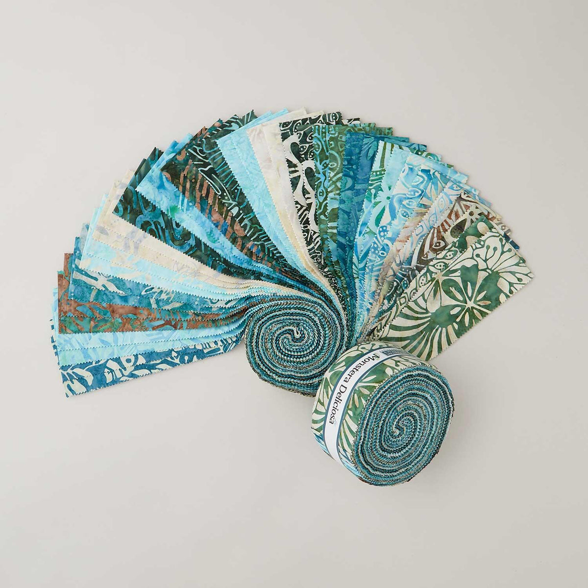 Monstera Deliciosa Batiks Strips