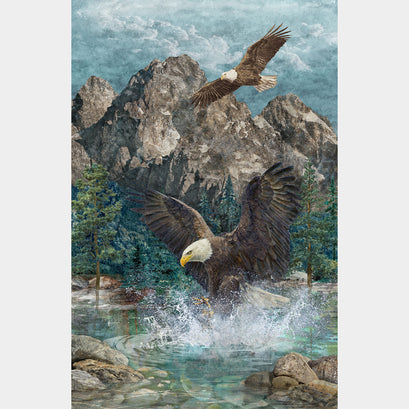 Stonehenge - Eagle Pass Eagle Blue Multi Panel