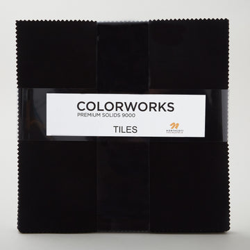 Colorworks Premium Solids Black Tiles