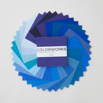 Colorworks Premium Solids Blue Harmony Chips