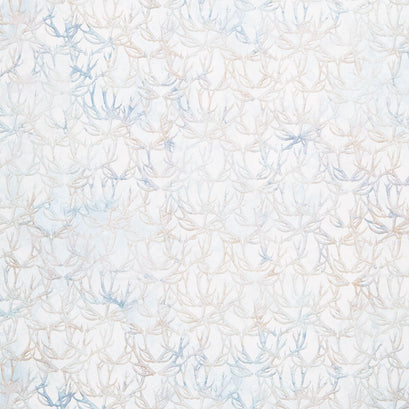 Highland View - Antlers White Multi Digitally Printed Yardage