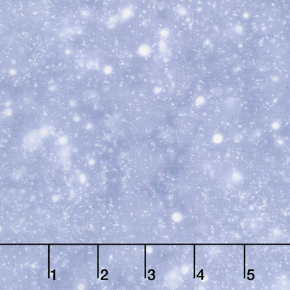 Wild at Heart - Snow Medium Blue Yardage