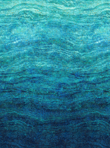 Shimmer - Enigma Ombre Dark Blue Multi Metallic Yardage