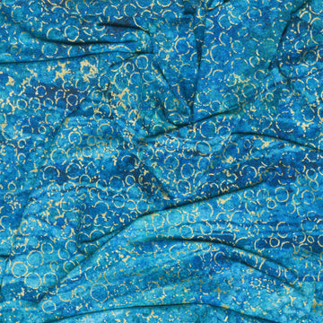 Shimmer - Enigma Ombre Dark Blue Multi Metallic Yardage