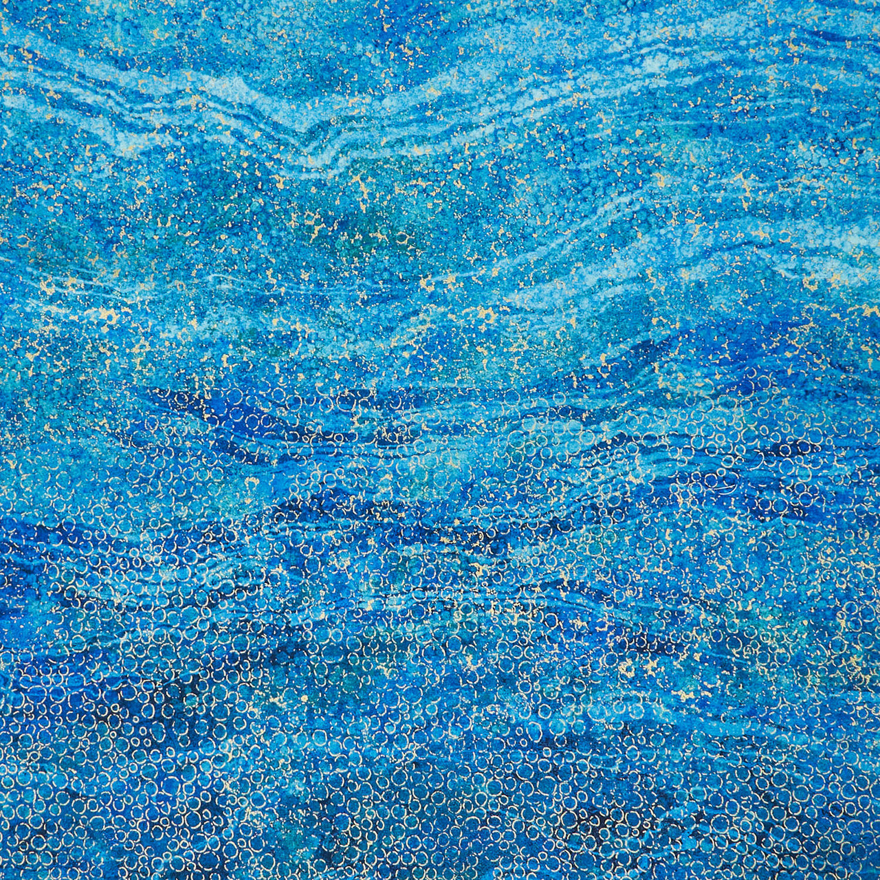 Shimmer - Enigma Ombre Dark Blue Multi Metallic Yardage