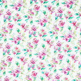 Concerto - Trailing Fuchsia White Multi Yardage