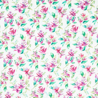 Concerto - Trailing Fuchsia White Multi Yardage