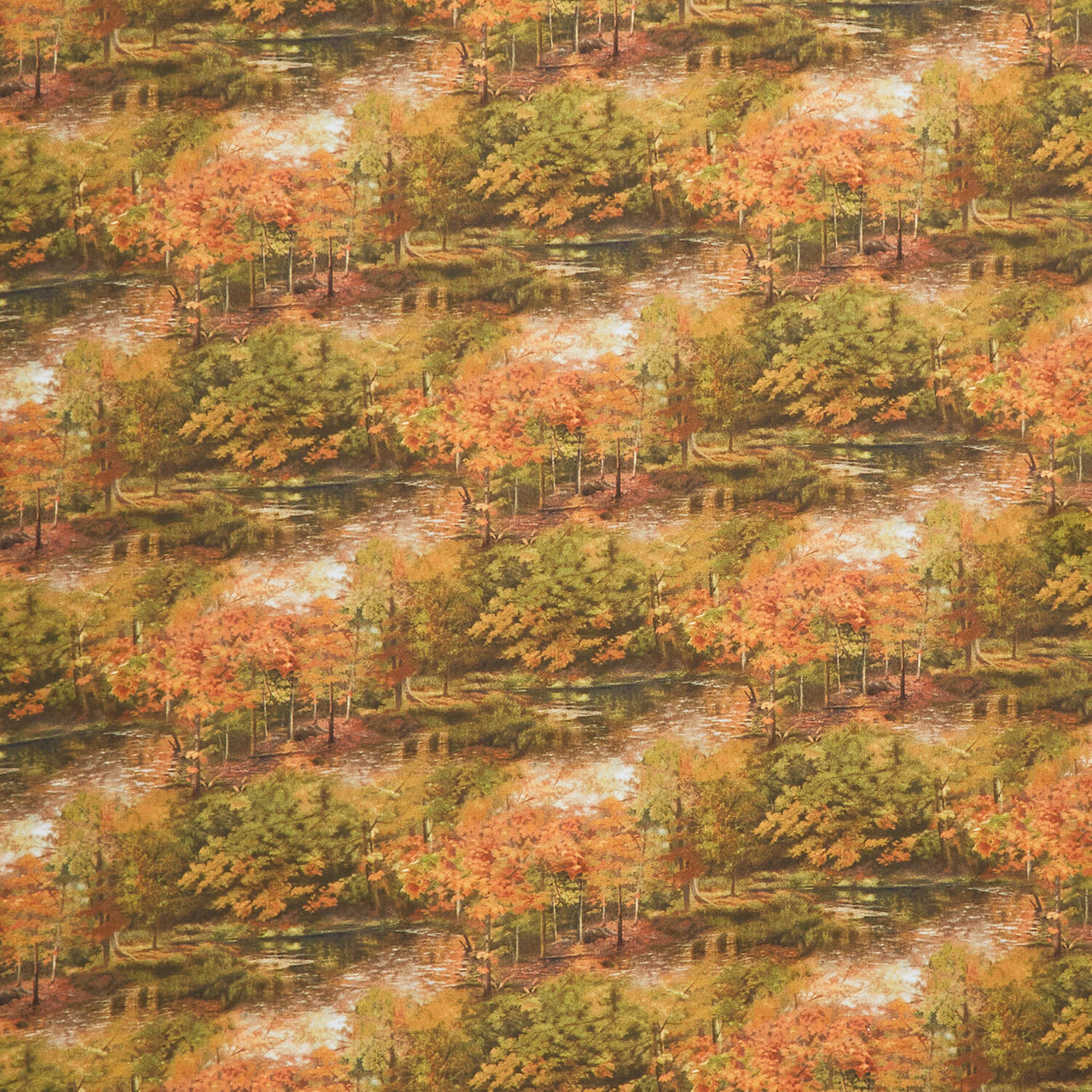 Wilderness - Trees Rust Multi Yardage
