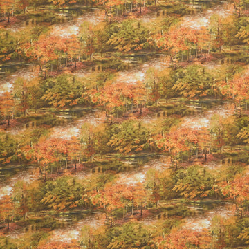 Wilderness - Trees Rust Multi Yardage