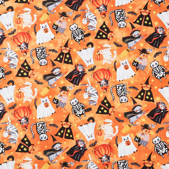 The Boo Crew - Boo Crew Toss Orange Multi Yardage