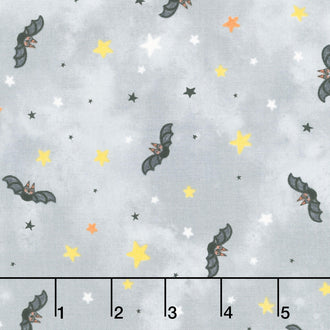 The Boo Crew - Bat Toss Gray Multi Yardage