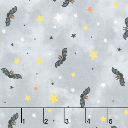 The Boo Crew - Bat Toss Gray Multi Yardage