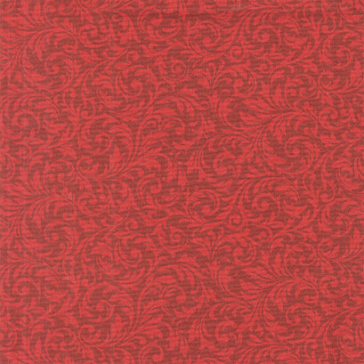Holiday Joy - Scroll Red Yardage