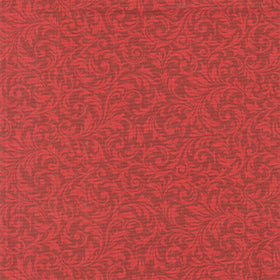 Holiday Joy - Scroll Red Yardage