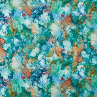 Autumn Breeze - Large Texture Medium Teal Yardage