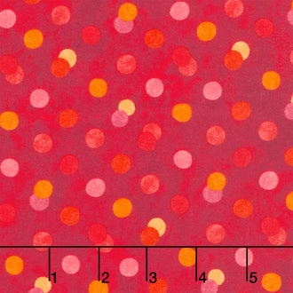Hugs and Kisses Flannel - Big Hugs Red Multi Yardage