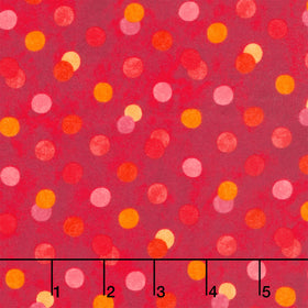 Hugs and Kisses Flannel - Big Hugs Red Multi Yardage