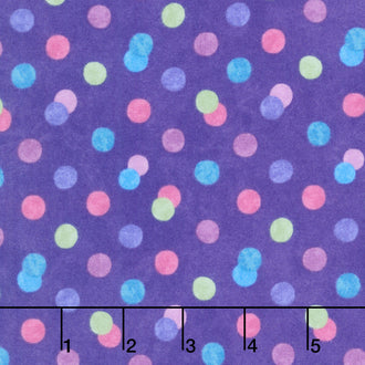Hugs and Kisses Flannel - Big Hugs Purple Multi Yardage