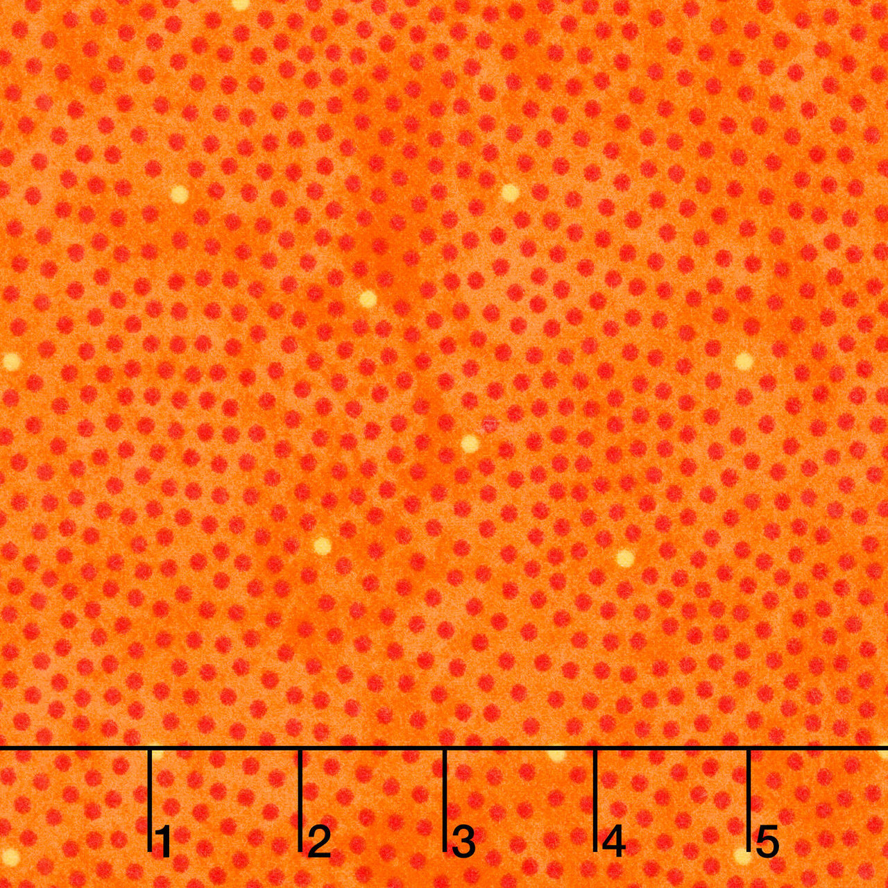 Hugs and Kisses Flannel - Little Hugs Orange Yardage