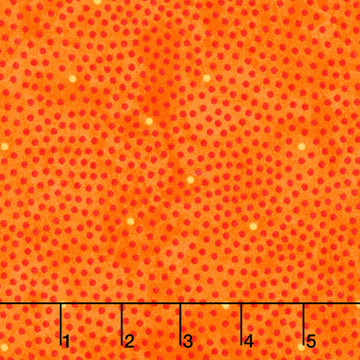 Hugs and Kisses Flannel - Little Hugs Orange Yardage