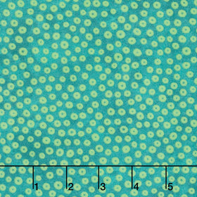 Hugs and Kisses Flannel - Cherrios Green Yardage