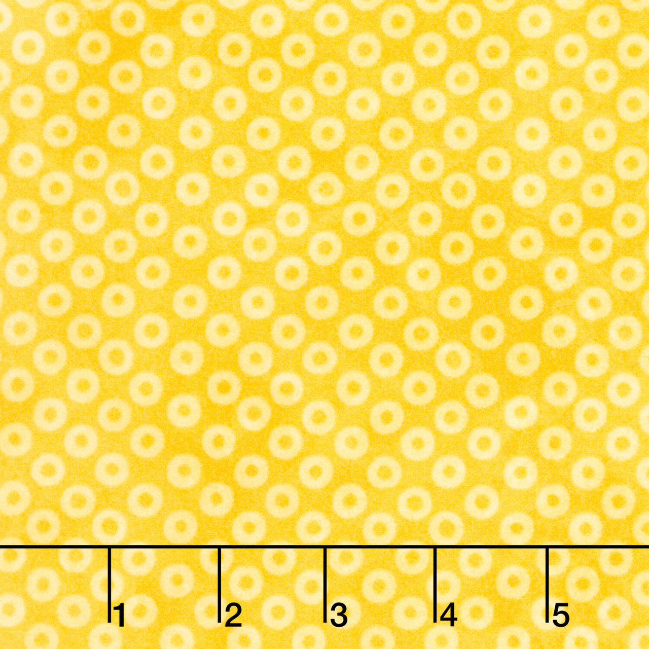 Hugs and Kisses Flannel - Rings Yellow Yardage