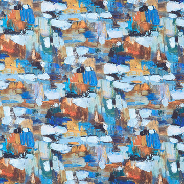 First Snow - Bold Strokes Dk Blue Yardage