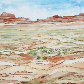 The Great Outdoors - Desert Ombre Rust Multi Yardage