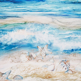 The Great Outdoors - Coastal Ombre Blue Multi Yardage