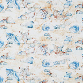 The Great Outdoors - Coastal Scene Blue Multi Yardage