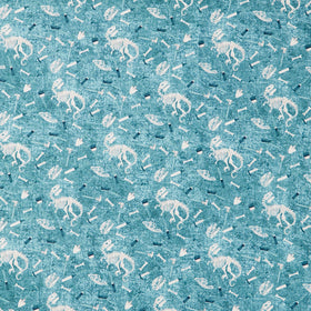 Dino Roar - Excavation Light Teal Yardage