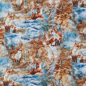 Fox Den - Fox Dense Blue Multi Yardage