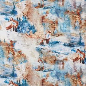 Fox Den - Fox Open Beige Multi Yardage