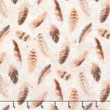 Naturescapes - Pheasant Grove Feather Toss Beige Multi Yardage