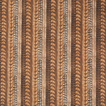 Naturescapes - Pheasant Grove Feather Stripe Rust Multi Yardage