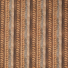 Naturescapes - Pheasant Grove Feather Stripe Rust Multi Yardage