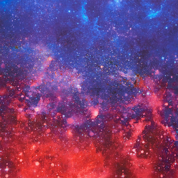 Space Odyssey - Galaxy Ombre Dark Blue Yardage