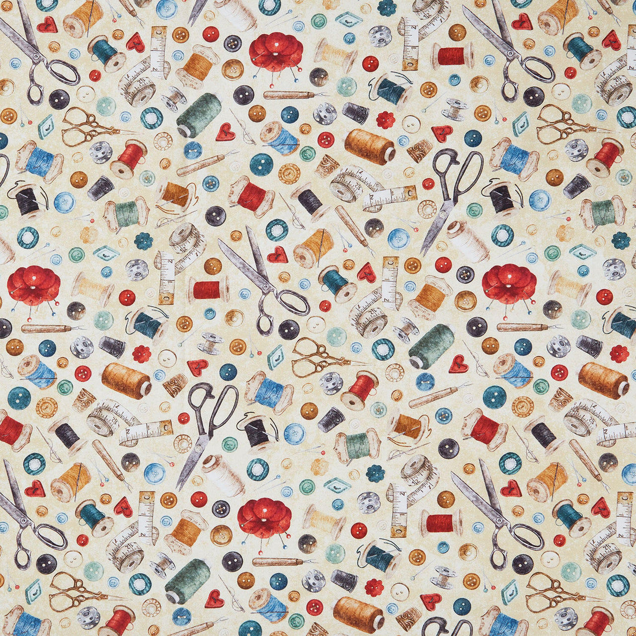 Stonehenge - Stitchin' Notions Beige Multi Yardage