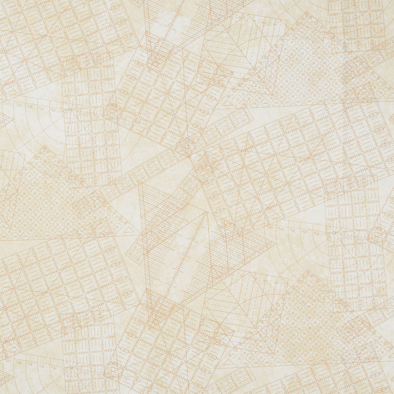 Stonehenge - Stitchin' Rulers Beige Yardage