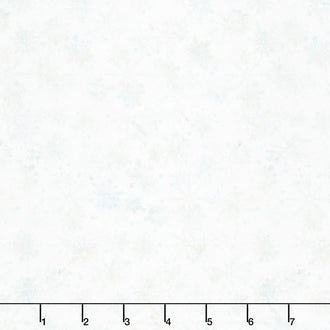 Tundra Crossing - Snowflakes White Yardage