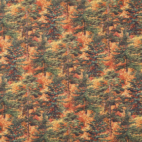 Naturescapes - Autumn Woodland Trees Rust Yardage