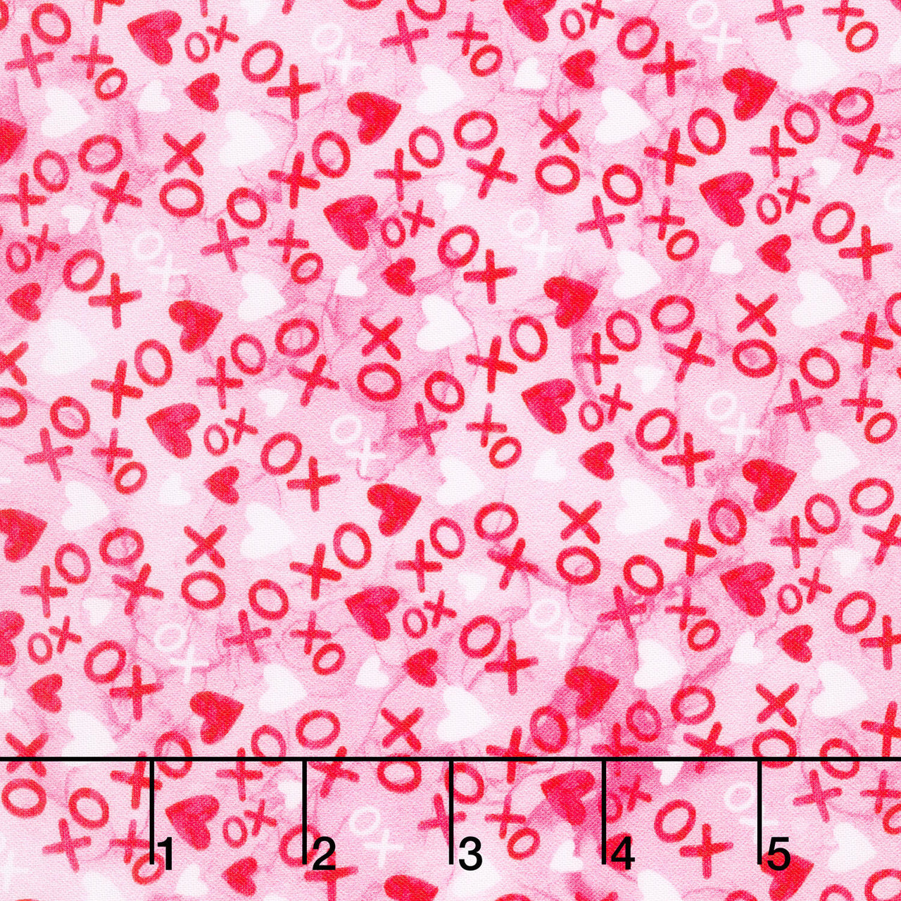 Forever Love - X & O Light Pink Yardage