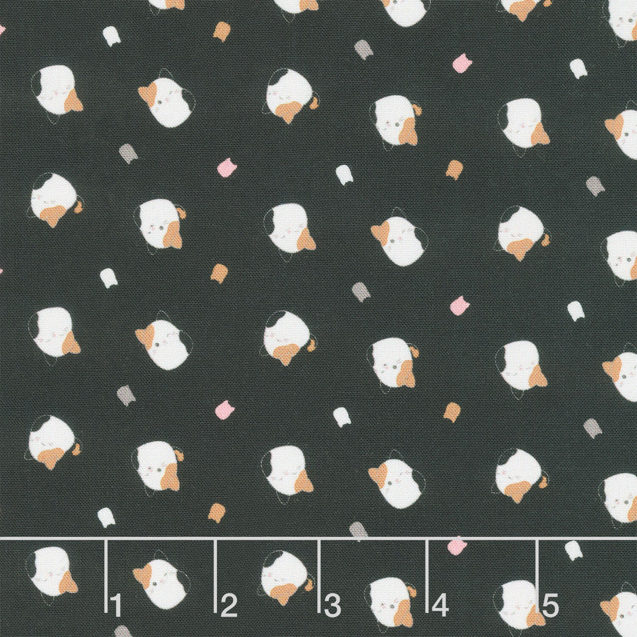 Squishmallows - Cat Toss Black Yardage