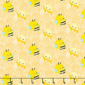 Squishmallows - Yellow Squad Yellow Yardage
