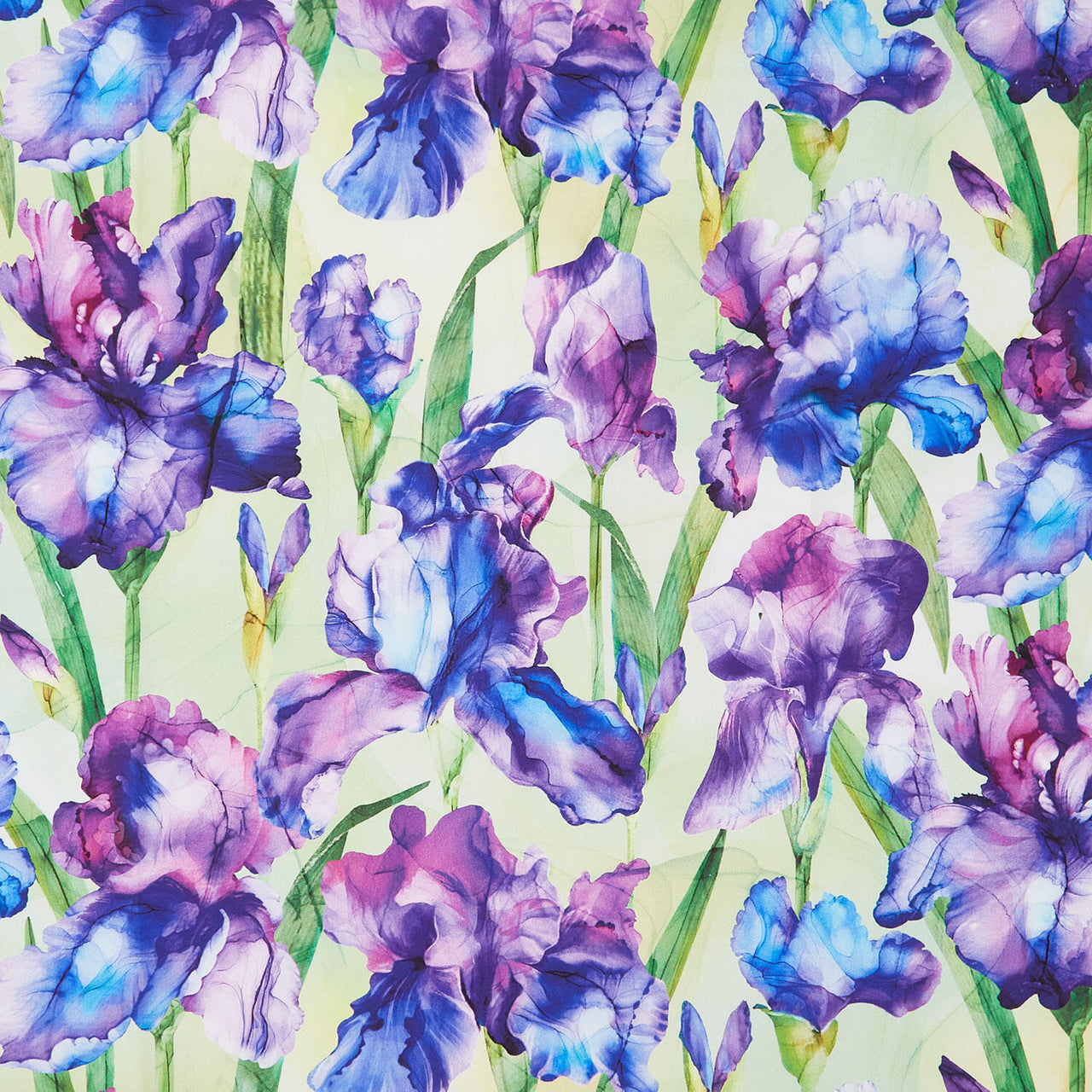 Infatuation - Iris Feature Green Multi Yardage