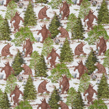 Bear Necessities - Forest Bears Cream Multi Yardage